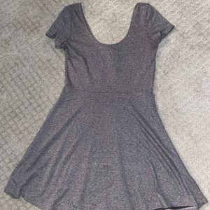 Solid short sleeve skate dress